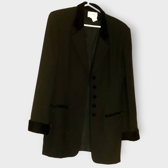 HUGO BISCATI  JACKET NWOT WITH VELVET TRIMS - Picture 4 of 10